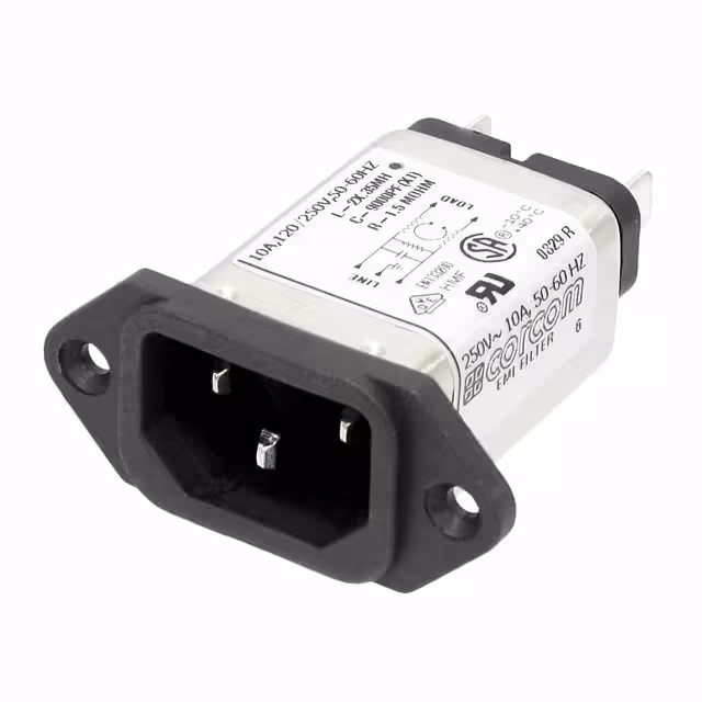 10EAH1 TE Connectivity Corcom Filters  Moduli di ingresso alimentazione (PEM)